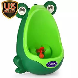 Frog Potty Training Urinal for Boys Toilet with Funny Aiming Target Green - Picture 1 of 1