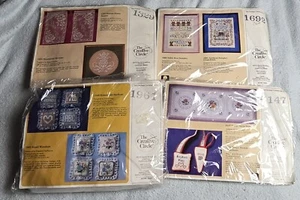 Vtg Lot Creative Circle Kits Embroidery Needlepoint Peace Small Wonders Teddy - Picture 1 of 6