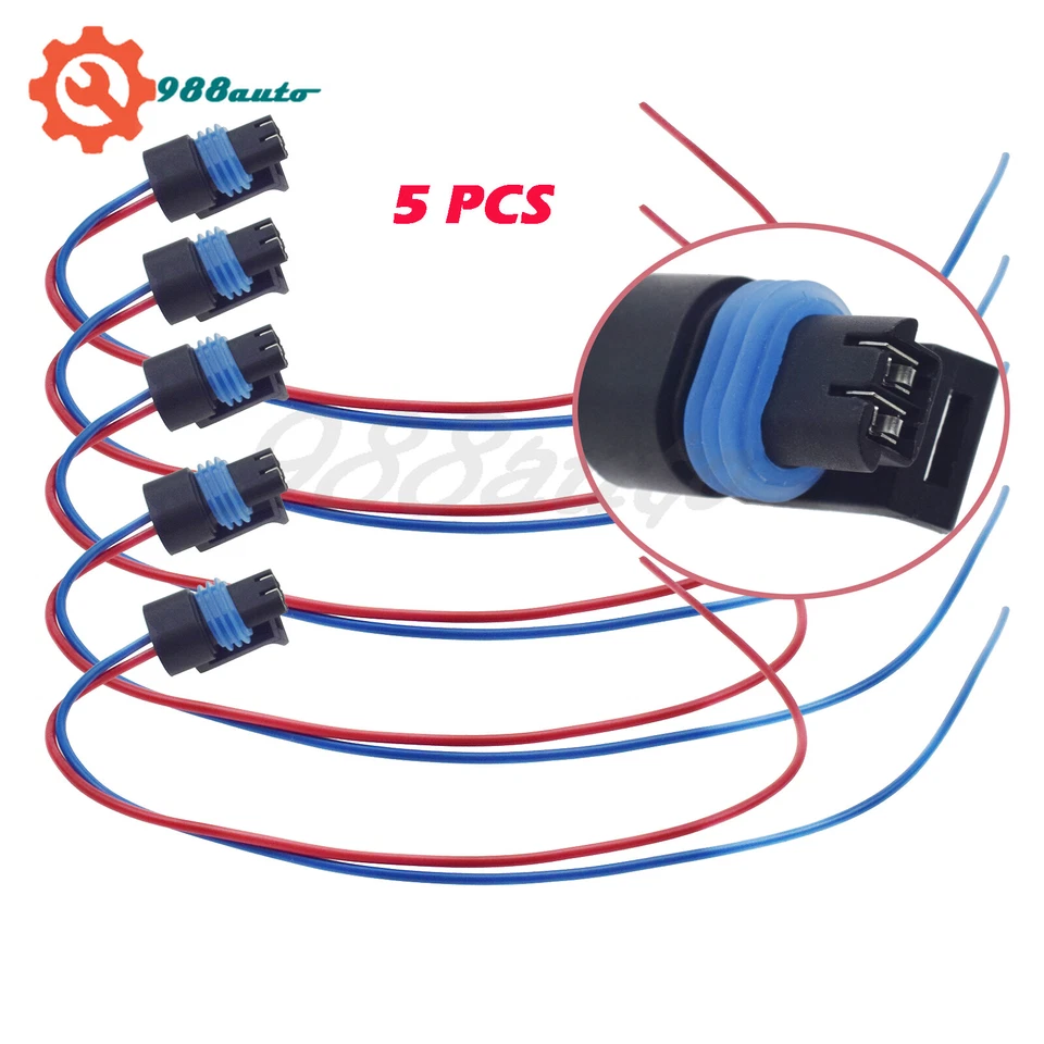 Conector de sensor de temperatura de refrigerante de 5 piezas enchufe cable coleta para GM TPI TBI LT1 LS1 LS2 Foto 1 de 4