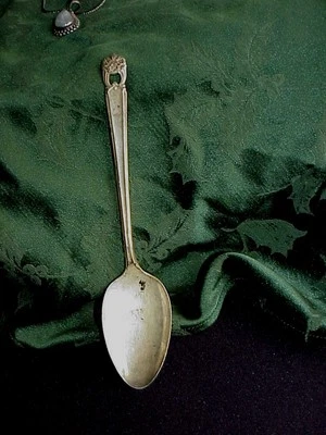 1847 Rogers Bros. Eternally Yours Silverplate Serving Vegetable Spoon 1941  - Image 1 of 4