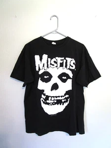 Vtg 2002 Y2K Misfits Crimson Ghost Fiend Skull Black T Shirt Sz L Rock Band Tee - Picture 1 of 10