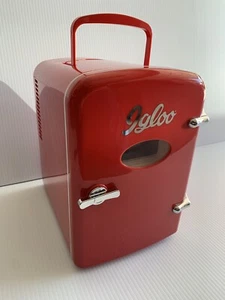 Retro Igloo Mini Personal Fridge Cooler Model MIS129C-Red, With Cable & Tested - Picture 1 of 10