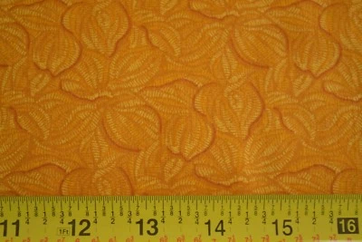 Por 1/2 yarda, dorado floral sobre dorado edredón de algodón, paleta RJR/Jinny Beyer/5868, B732 Foto 1 de 4