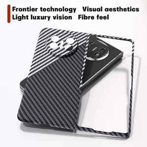 Funda de PC con patrón magnético de fibra de carbono para OPPO Find N5 cubierta de lujo a prueba de golpes - Imagen 1 de 17