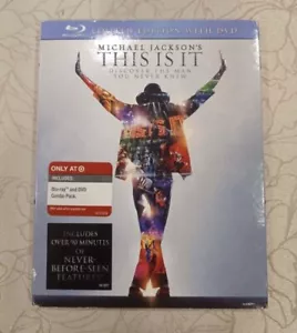 Michael Jackson THIS IS IT TARGET BLU-RAY+DVD COMBO PACK - Picture 1 of 4