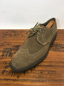 Joseph Abboud Evan Gray Suede wingtip shoes Size 11 D New Without Box - Picture 1 of 12