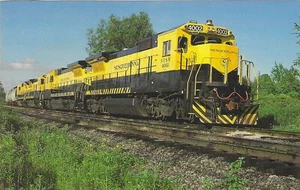 Vintage Train Railroad Chrome Postcard Susquehanna 4002 GE B40-8 - Picture 1 of 2