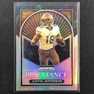 2022 Prizm JUSTIN JEFFERSON Brilliance Silver Prizm #10 - Picture 1 of 1
