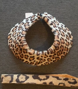 Vintage/Antique Leopard Fur Collar Fashion Accessory Scarf Necklace & Hat Band - Picture 1 of 15