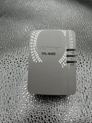 Adaptador AV Powerline TRENDnet TPL-406E2K/A 500Mbps funciona solo 1 pieza. PLS LEER Foto 1 de 4