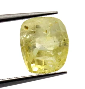 Zafiro amarillo natural 3,01 quilates piedra preciosa suelta certificada sin calefacción de Sri Lanka - Imagen 1 de 6
