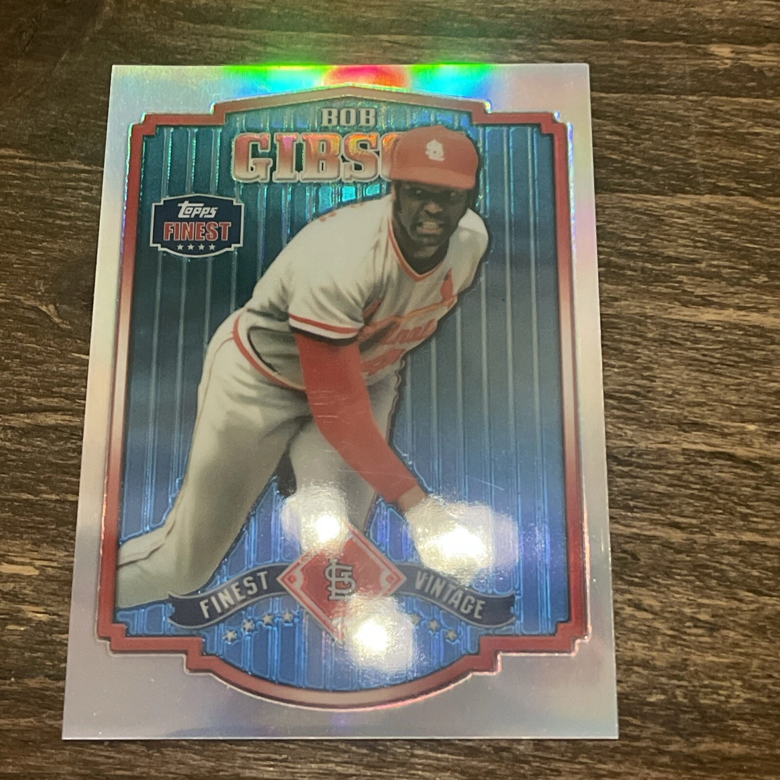 2014 Bob Gibson Topps Finest Refractor
