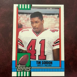 1990 Topps TIFFANY Set TIM GORDON ROOKIE #476 FALCONS ** MINT ** HIGH GRADE - Picture 1 of 2