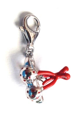 Esprit Damen Charm 925er Sterling Silber Silber/Rot Bikini Top ESCH90894A000  - Bild 1 von 2