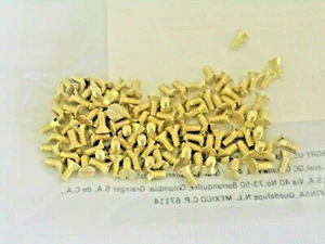 TORNILLO MÁQUINA PLANO AVELLANADO B18.6.3 ASME B18.6.3 LATÓN #4-40X1/4,100PK, (RG) - Imagen 1 de 3