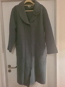 Damen Wollmantel 48 von DW-Shop ,lang ,dunkelgrün, Walkwolle 100% - Bild 1 von 4