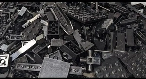 LEGO Lote de 300 Piezas Negras Aleatorias - Ladrillos Mezclados - Usado - Imagen 1 de 1