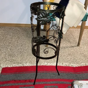 partylite Grapeleaf Sevilla 3 Docht Kerzenständer groß Metallhalter ohne Glas - Bild 1 von 4