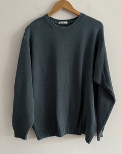 Marks and Spencer Men's XL Blue Cotton Pullover Jumper - Picture 1 of 5