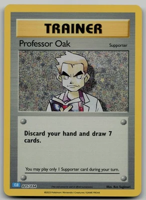 Professor Oak (CLB) Classic Collection Trading Card Game Classic 025/034 NM - Image 1 of 2
