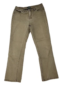 Ralph Lauren Jeans Damen 10P Petite Classic Straight Olivgrün 32 x 29 - Bild 1 von 15