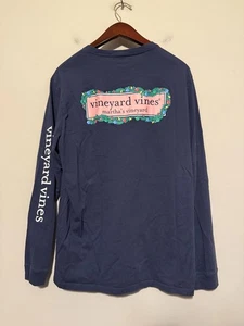 Vineyard Vines 🎄 Herren Medium Weihnachten Urlaub Wal Tasche T-Shirt - Bild 1 von 7