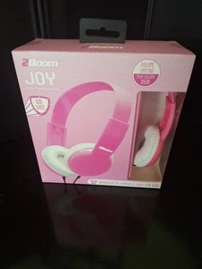Auriculares sobre la oreja con cable 2BOOM rosa y blanco - ligeros, ajustables, 3,5 mm sí - Imagen 1 de 3
