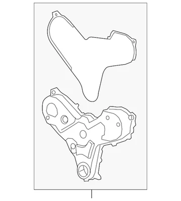 Genuine Land-Rover 2016-2021 Range Rover Range Rover Sport Timing Cover LR038053 - Image 1 of 2