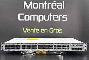 CISCO C9200L-48P-X-A 48-Port GbE PoE+ 4-port SFP+ Switch /w 2x PSU PWR-C5-1KWAC - Picture 1 of 9