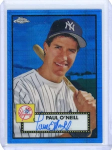 PAUL O'NEILL 2021 TOPPS CROMO PLATINO BLU RIFRATTORE AUTOGRAFO SCHEDA AUTO 56/99 - Foto 1 di 2
