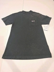 Nike T-Shirt Dress Womens Acid Wash  Black Short Sleeve Mini Casual . Size Sm. - Picture 1 of 6
