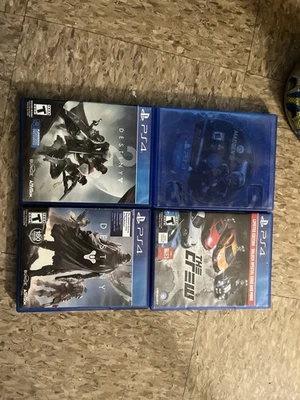 Lote de juegos PS4 - Madden 18, The Crew, Destiny 1 y Destiny 2 - Disco + Estuche - $32 Foto 1 de 2