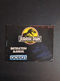 Jurassic Park (Nintendo, NES) Instruction Manual Only 
