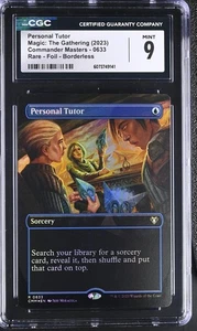 PERSONAL TUTOR Commander Masters Borderless Foil Rare CGC 9 MTG [Nostalgium] - Picture 1 of 2