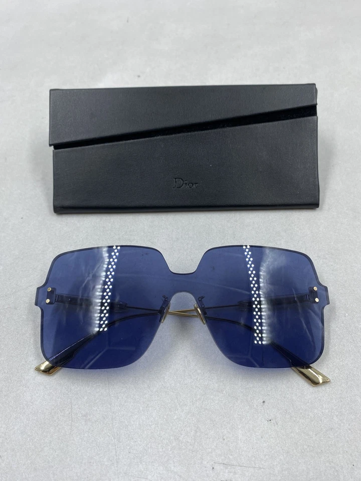 Christian Dior Blue Rimless Square Women Sunglasses - Image 1 of 4