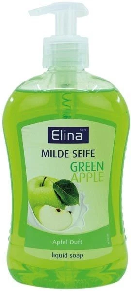 12x Flüssigseife Apfel 500ml Elina mit Flip Top