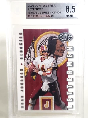 2000 - Donruss Preferred - Lettermen - Brad Johnson - NUMBERED - GRADED!!! - Image 1 of 2