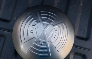 Vw volkswagen vintage bug beetle karmann ghia thing kdf hubcaps raw steel 50-65 - Picture 1 of 3