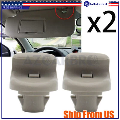 2x Sun Visor Clips Front LH+RH For 2004-2008 Nissan 350Z Infiniti FX35 FX45 G35 - Image 1 of 4