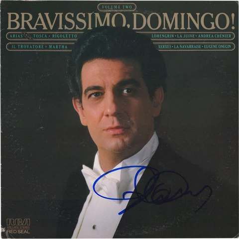 Placido Domingo Album Fanatics Authentic COA Item#10729109 Cover