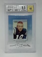 Johnny Unitas 1999 Score Supplemental Inscriptions ON CARD AUTO Baltimore Colts