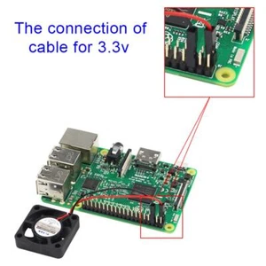 Brushless CPU Cooling Fan for Raspberry Pi RasPi 3 Model B 2 Model B/B+ - Afbeelding 1 van 7