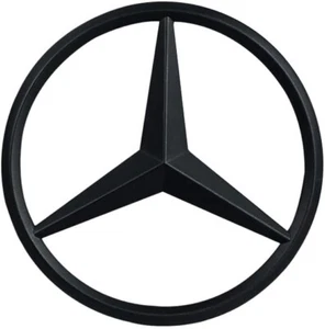3.54 inch for Benz Car Trunk Logo Emblem Cover Replacement Car Matte Black - Picture 1 of 5