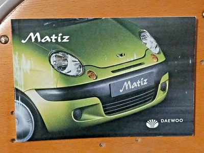 Libretto Uso e Manutenzione DAEWOO MATIZ   anno2002 - Immagine 1 di 4