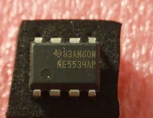 1pcs NE5534AP Dual low noise OP amplifiers DIP8 Texas Instruments. - Imagen 1 de 2
