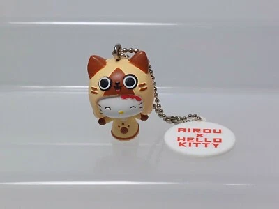 Monster Hunter Airou x Hello Kitty Keychain Figure CAPCOM SANRIO Japan R04 1.2in - Image 1 of 4