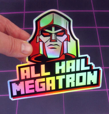 Calcomanía para computadora portátil JUMBO All Hail holográfica metálica g1 robot pegatina Foto 1 de 4