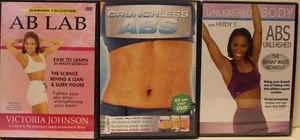3 abs core workout exercise fitness DVD lot the Unleashed Body Heidi T ab lab - Imagen 1 de 1