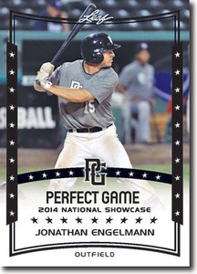  JONATHAN ENGELMANN Cleveland Indians 2014 Leaf *PERFECT GAME* Baseball RC