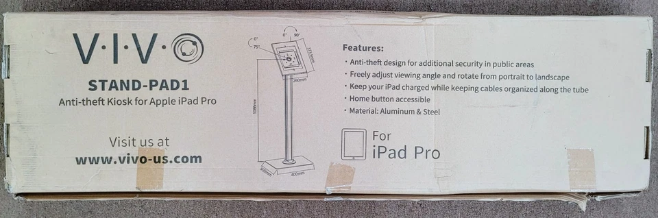 VIVO STAND-PAD1 ANTI-THEFT KIOSK FOR APPLE IPAD PRO - Image 1 of 4